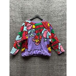 Vintage Peter Max Art Printed Reversible Sweatshirt Multicolor Womens Size M/L